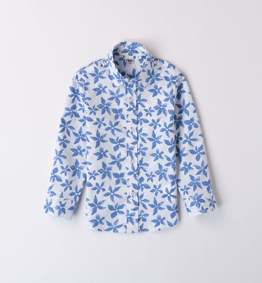 iDO Boys Blue Print Shirt