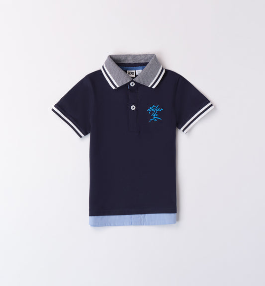 iDO Boys Navy Polo Top