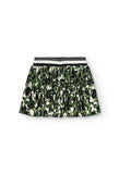 Boboli Girls Khaki Print Skirt