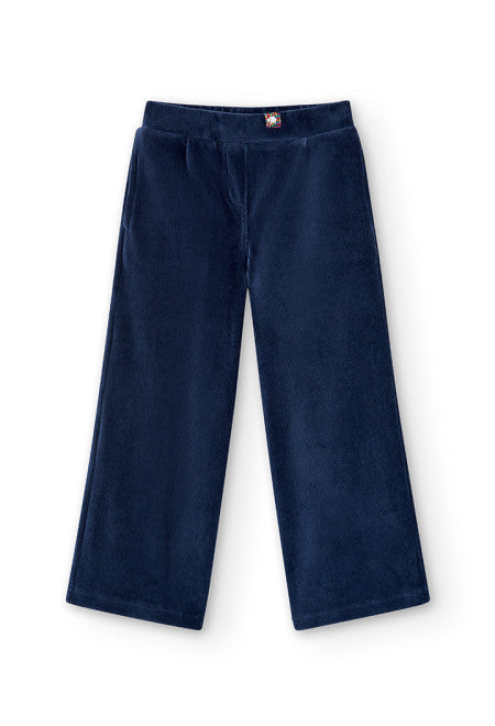 Boboli Girls Navy Cord Trousers