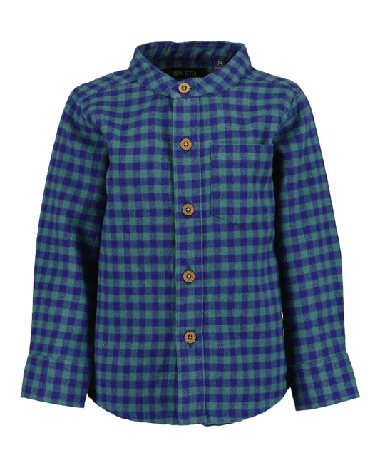 Harrison Blue Checked Shirt