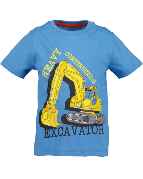 Blue Seven Boys Excavator T-Shirt
