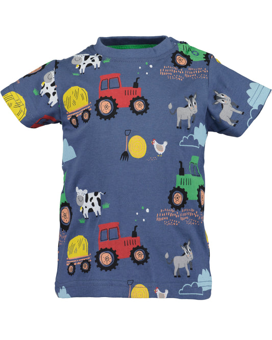 Blue Seven Baby Boys Tractor T-Shirt