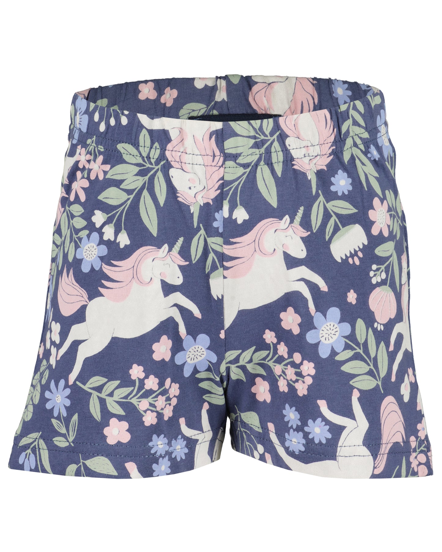 Blue Seven Girls Navy Print Shorts