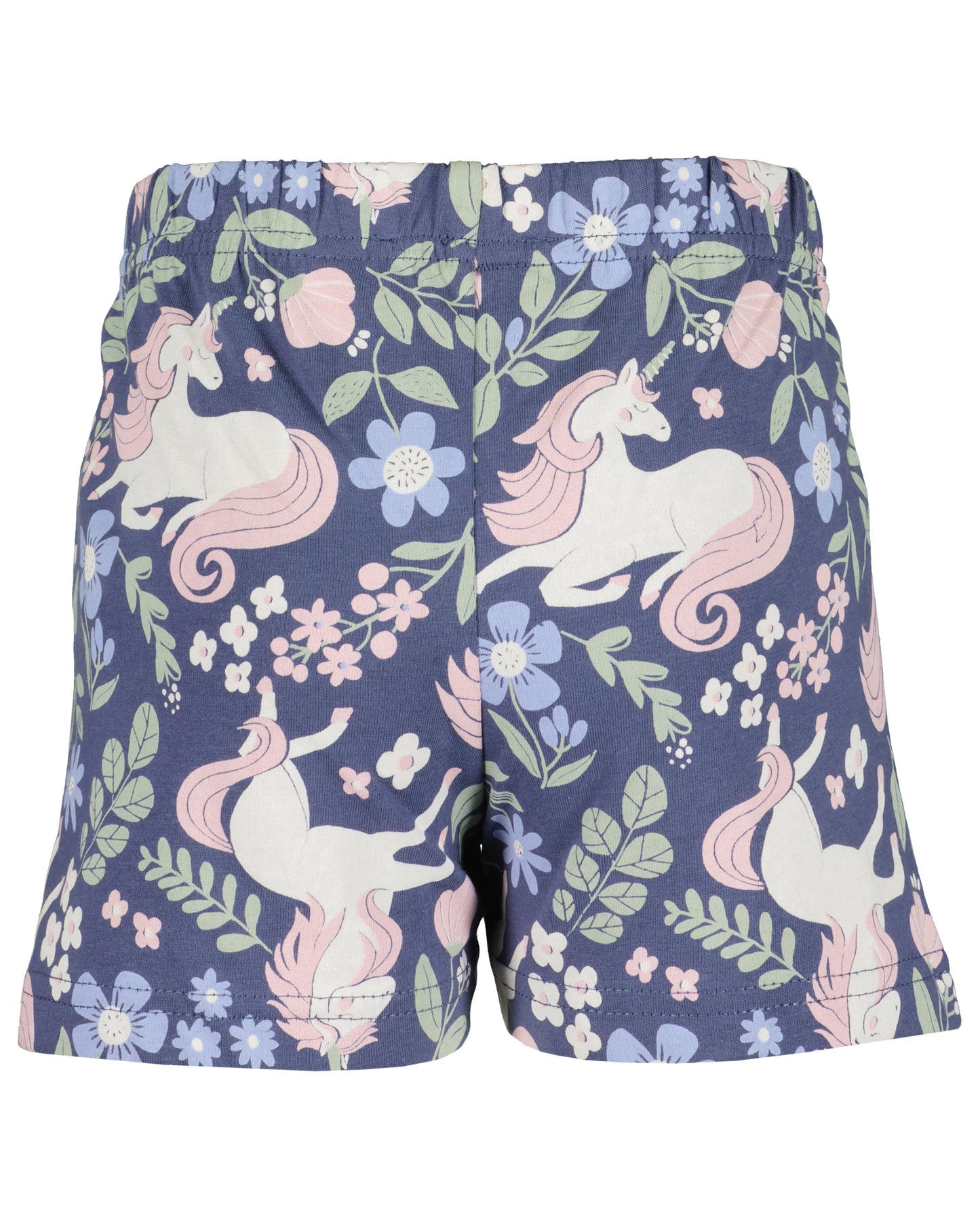 Blue Seven Girls Navy Print Shorts