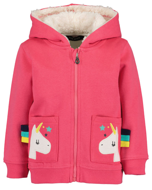 Ellie Fushia Unicorn Zip Up