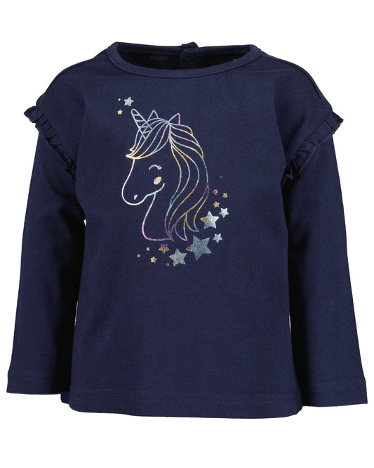 Cara Navy Party Unicorn Top