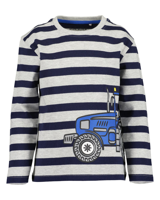 Teddy Navy Tractor Top