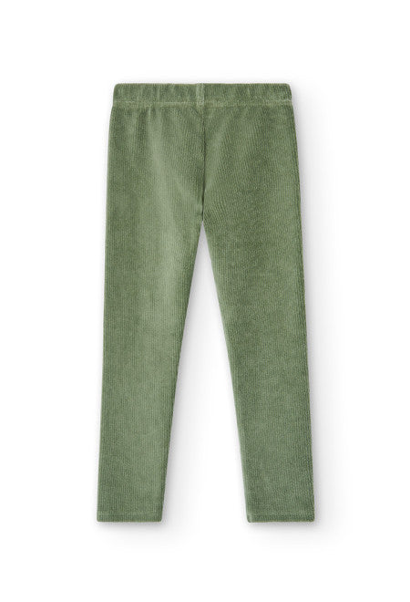 Boboli Girls Khaki Leggings