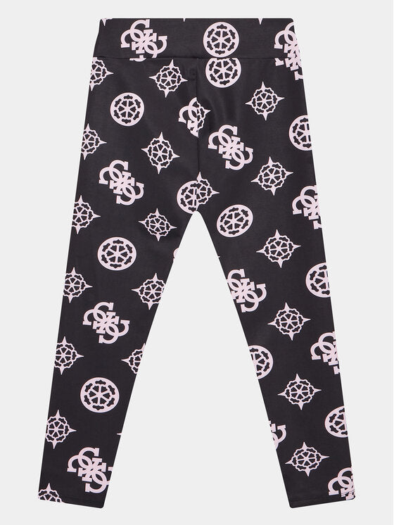 Guess Older Girls Black Logo Leggings