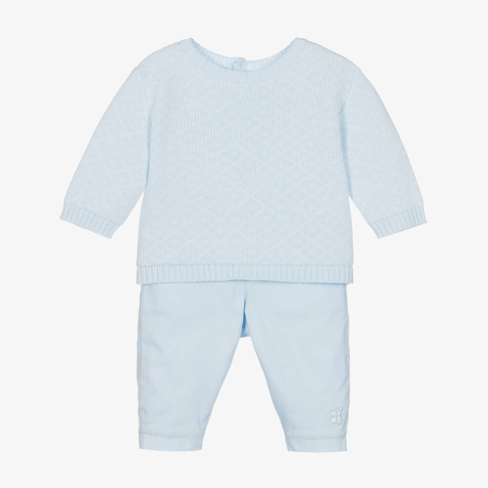 Emile Et Rose Edwin Blue Outfit Set