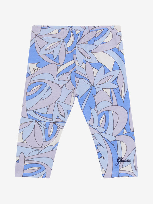 Guess Girls Blue Print Leggings