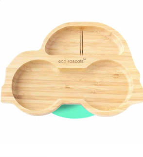 Eco Rascals Bamboo Suction Plate - Car