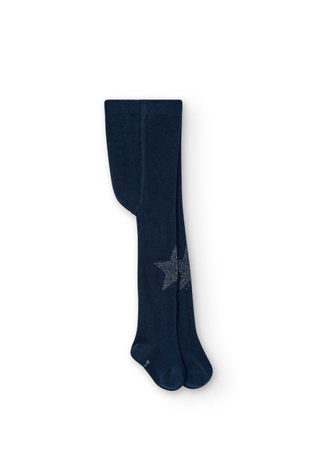 Boboli Girls Navy Star Tights