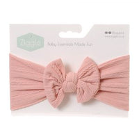 Ziggle Pale Pink Top Bow Headband
