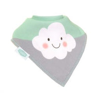 Ziggle Single Bib - Cute Cloud Mint